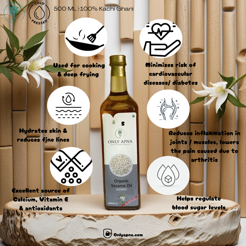 Cold Pressed White Sesame Oil